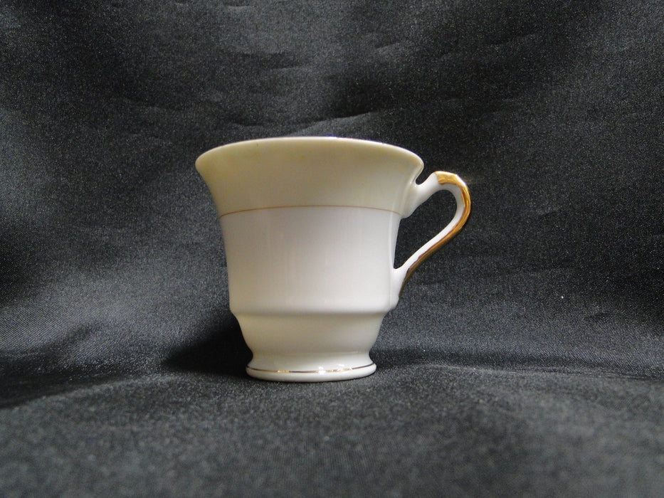 ESCO (Japan) ESO20, Floral Vases, Green Edge: Demitasse Cup & Saucer Set (s)