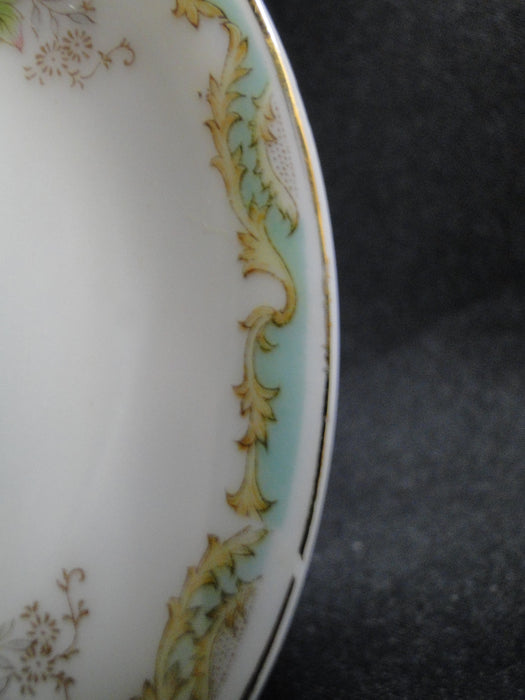 ESCO (Japan) ESO20, Floral Vases, Green Edge: Demitasse Cup & Saucer Set (s)