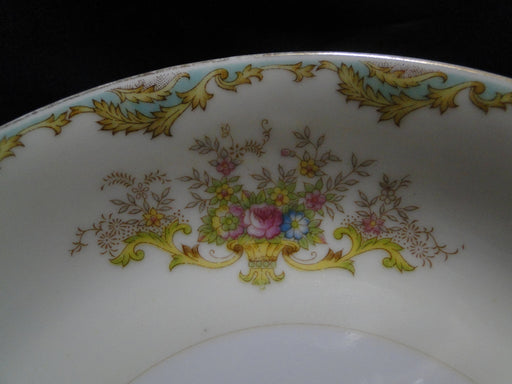 ESCO (Japan) ESO20, Floral Vases, Green Edge: Coupe Soup Bowl (s), 7 5/8"