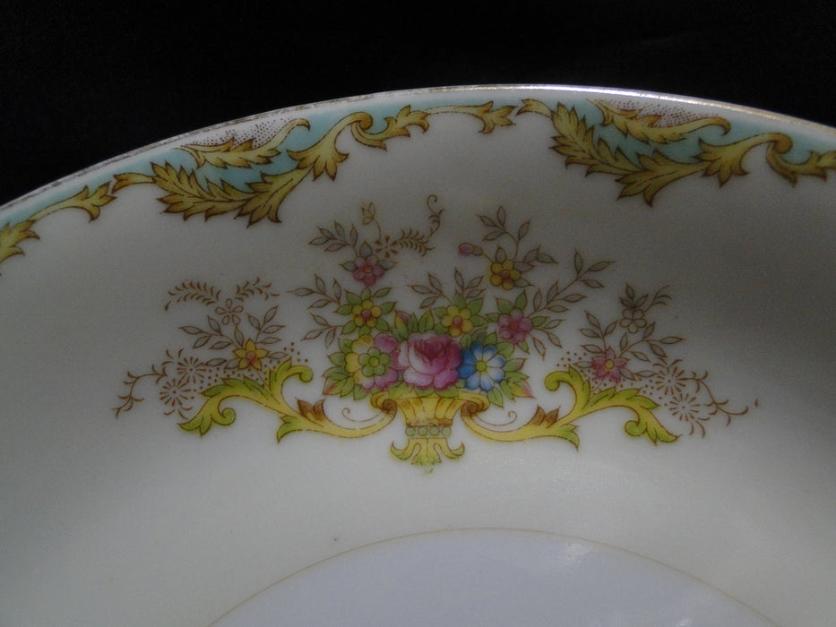 ESCO (Japan) ESO20, Floral Vases, Green Edge: Coupe Soup Bowl (s), 7 5/8"