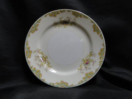ESCO (Japan) ESO20, Floral Vases, Green Edge: Bread Plate (s), 6"
