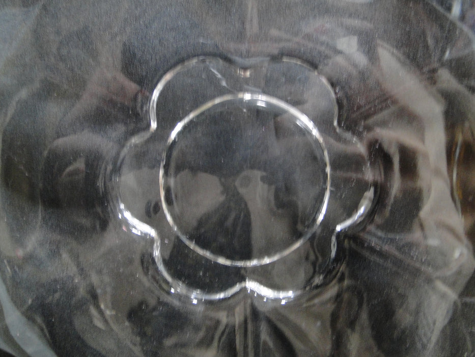 Clear Glass Flower Shape Handled Cake Plate / Platter, 14" --  MG#185