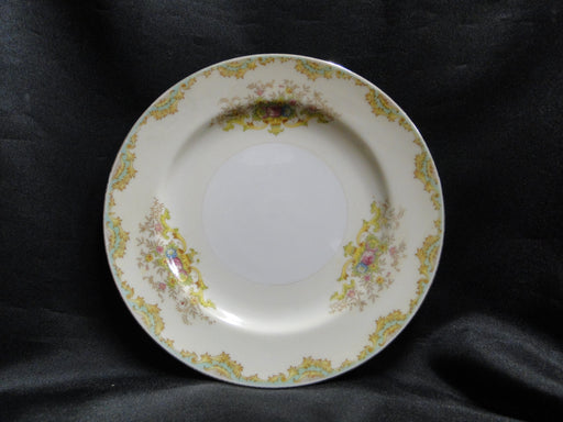ESCO (Japan) ESO20, Floral Vases, Green Edge: Salad Plate (s), 7 3/8"