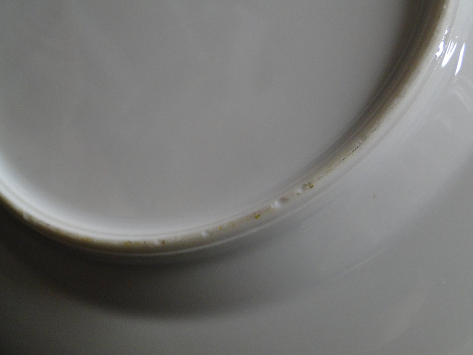 ESCO (Japan) ESO20, Floral Vases, Green Edge: Salad Plate (s), 7 3/8"