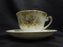 ESCO (Japan) ESO20, Floral Vases, Green Edge: Cup & Saucer Set (s), 2 3/8"