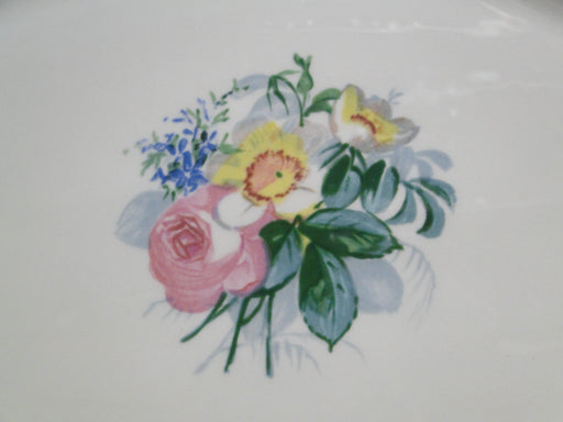 Lamberton Spring Garden, Pink & Yellow Flowers: Oval Platter, 16 1/4"
