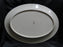 Lenox Moonspun, White Flowers, Platinum: Oval Serving Platter, 16 1/2", Lt Wear