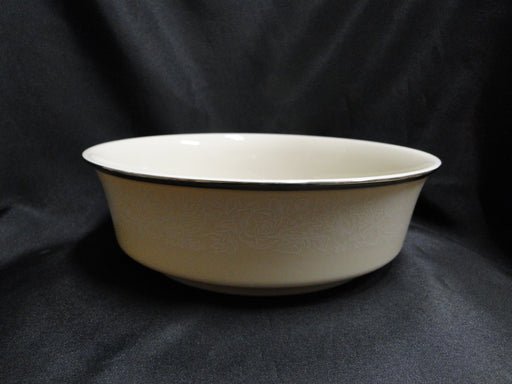 Lenox Moonspun, White Flowers, Platinum: Round Serving Bowl, 9 1/4", Lt Wear