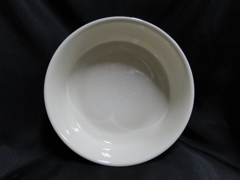 Lenox Moonspun, White Flowers, Platinum: Round Serving Bowl, 9 1/4", Lt Wear