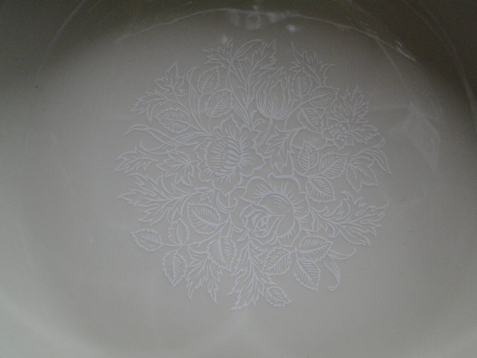 Lenox Moonspun, White Flowers, Platinum: Round Serving Bowl, 9 1/4", Lt Wear