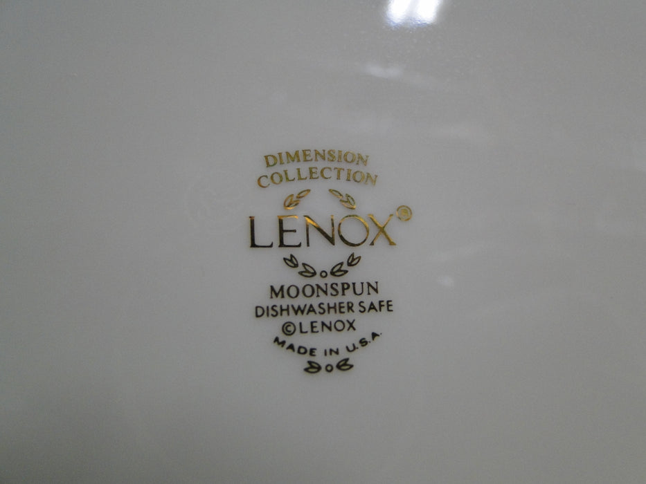 Lenox Moonspun, White Flowers, Platinum: Round Serving Bowl, 9 1/4", Lt Wear