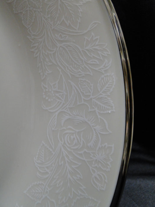 Lenox Moonspun, White Flowers, Platinum: Dinner Plate (s), 10 1/2"