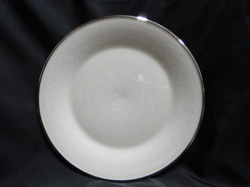 Lenox Moonspun, White Flowers, Platinum: Dinner Plate, 10 1/2", As Is