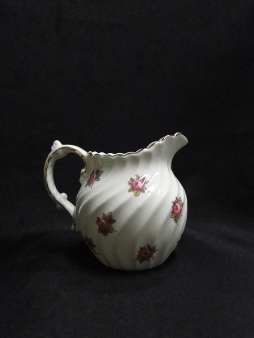 Aynsley Hathaway, Pink Roses, Swirled: Mini Creamer, 2 5/8" Tall, Crazing