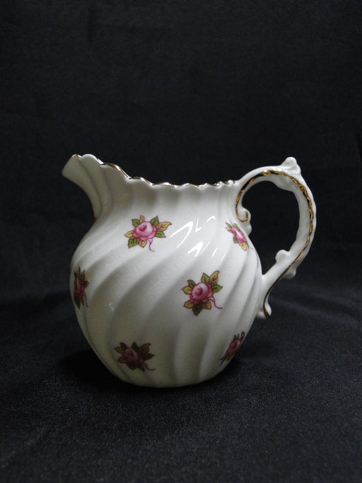 Aynsley Hathaway, Pink Roses, Swirled: Mini Creamer, 2 5/8" Tall, Crazing