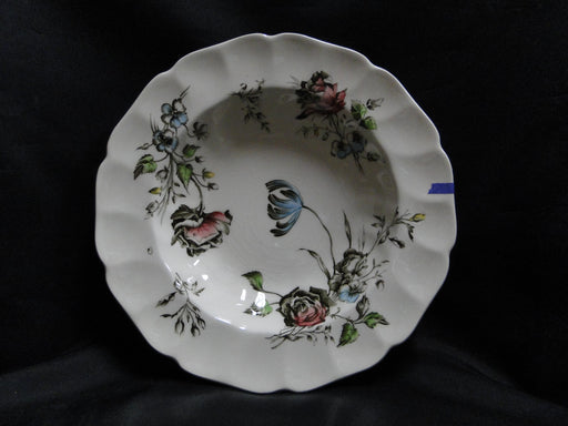 Johnson Brothers Day in June, Multicolored Florals: Rim Soup Bowl, As Is