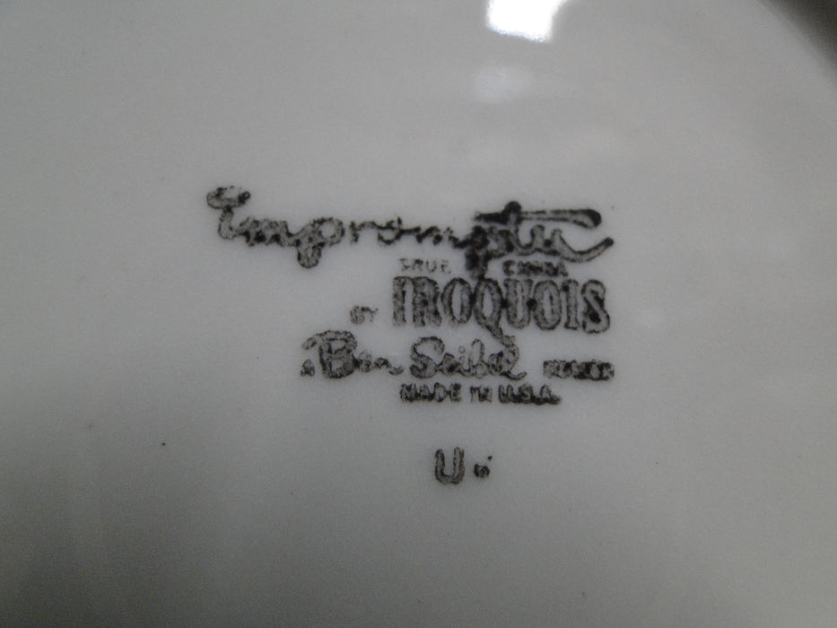 Iroquois Bridal White, Impromptu, Ben Siebel: 6" Saucer Only, No Cup