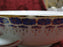 Custom Porcelain Royal Blue on White w/ Gold: Covered Serving Bowl, As Is
