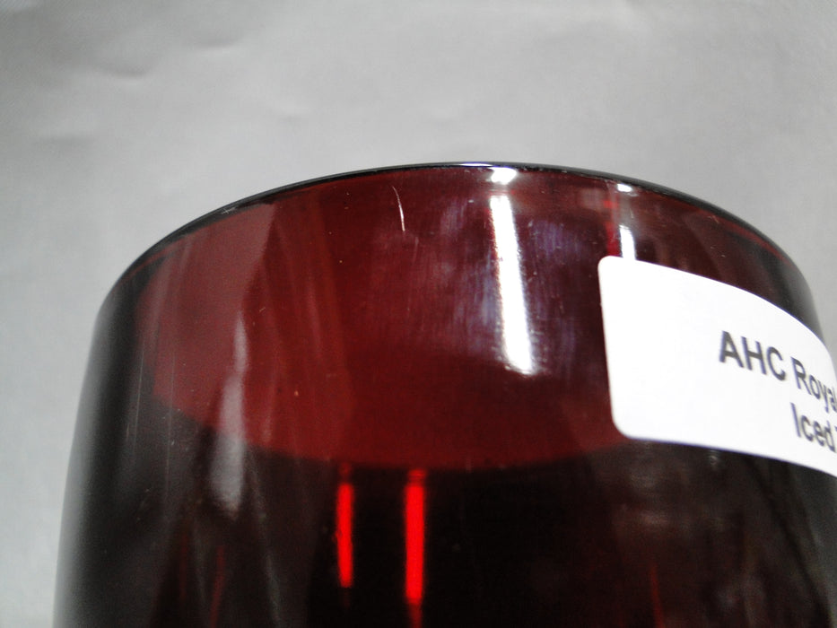 Anchor Hocking Royal Ruby: Footed Iced Tea (s), 4 7/8" Tall