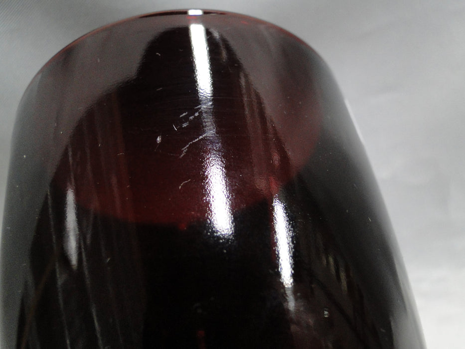 Anchor Hocking Royal Ruby: Footed Iced Tea (s), 4 7/8" Tall