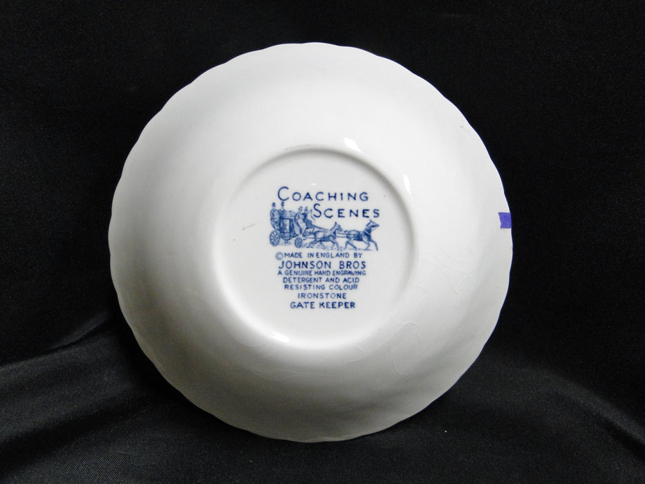 Johnson Brothers Coaching Scenes Blue: Cereal Bowl, 6",  As Is