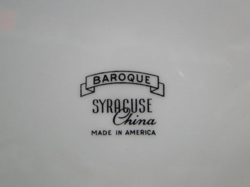 Syracuse Baroque, Gray & Gold Scrolls, Swirl Rim: Bread Plate (s), 6 1/4"