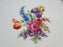 Noritake N1138 Rust Rim, Floral Center on White: Dinner Plate (s), 11"