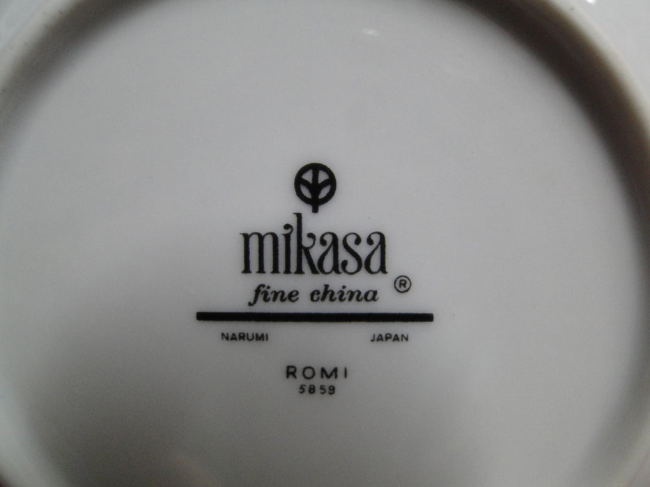 Mikasa Romi, Yellow Floral, Gold Trim: Fruit Bowl (s), 5 1/2"