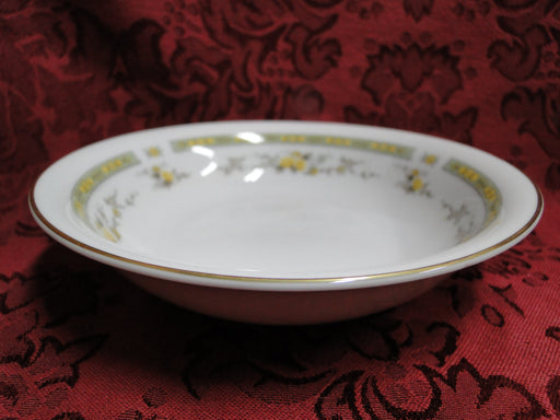 Mikasa Romi, Yellow Floral, Gold Trim: Fruit Bowl (s), 5 1/2"