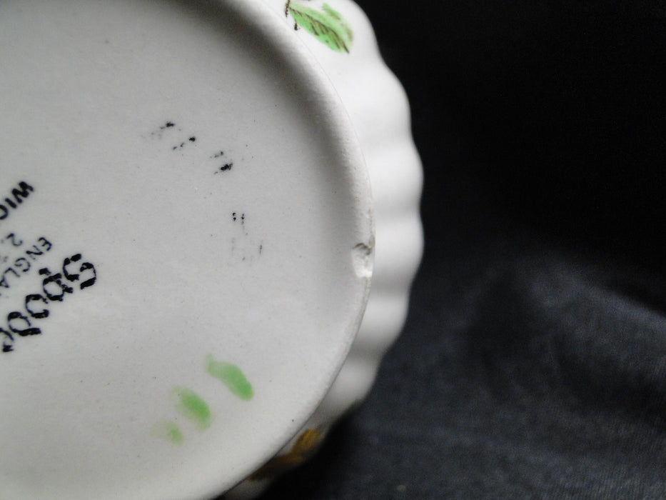 Spode Wicker Lane, Basket Weave, Florals: Cup & Saucer Set, Crazing & Chip
