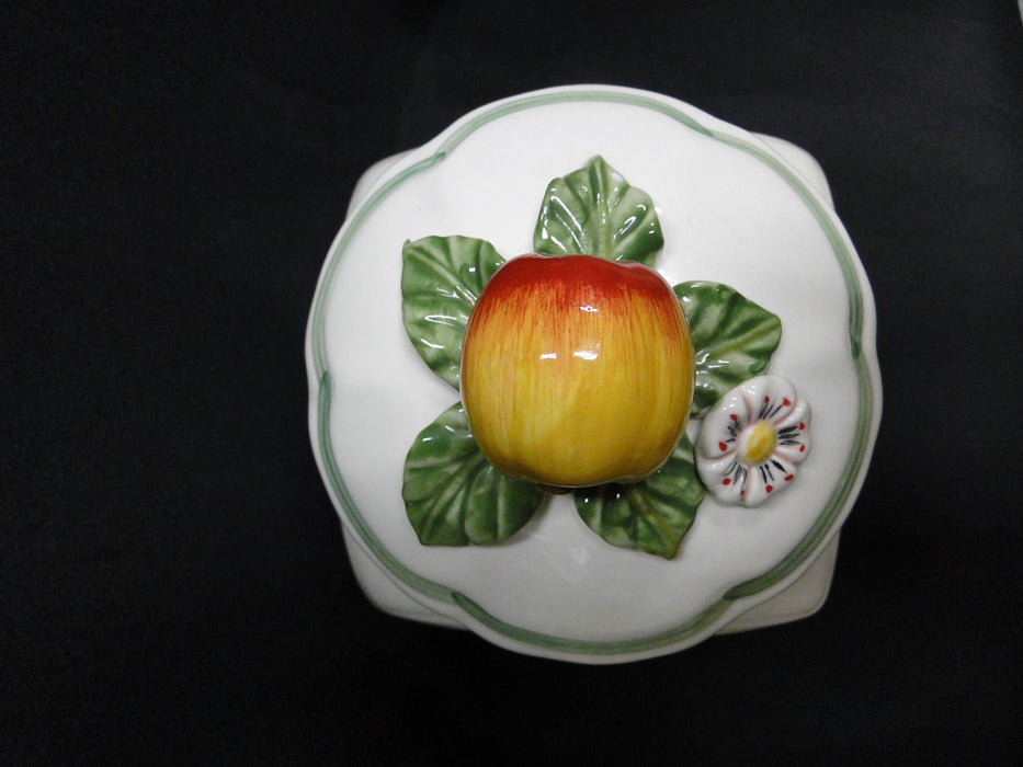 Villeroy & Boch French Garden Fleurence, Fruit: Large Apple Canister, 11"
