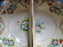 Noritake Multicolored Floral w/ Blue Edge: 2 Part Divided Bowl, 10 3/8",  As Is