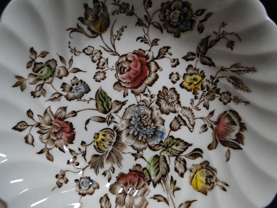 Johnson Brothers Staffordshire Bouquet, Brown: Fruit Bowl, 5" x 1 1/8"