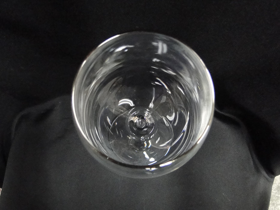 Lenox Solitaire Platinum Signature Crystal: Wine / Goblet /Beverage 9 3/4" As Is