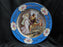 Beyer & Bock Hand Painted Scene, Blue Rim: Dinner Plate (s), 11”, Scene A