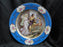 Beyer & Bock Hand Painted Scene, Blue Rim: Dinner Plate (s), 11”, Scene A