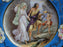 Beyer & Bock Hand Painted Scene, Blue Rim: Dinner Plate (s), 11”, Scene A