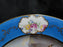 Beyer & Bock Hand Painted Scene, Blue Rim: Dinner Plate (s), 11”, Scene A