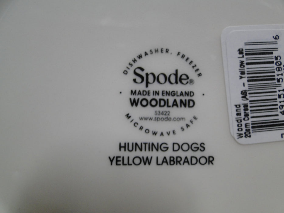 Spode Woodland Yellow Labrador: NEW Ascot Cereal / Soup Bowl 8", Box