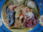 Beyer & Bock Hand Painted Scene, Blue Rim: Dinner Plate (s), 11”, Scene C