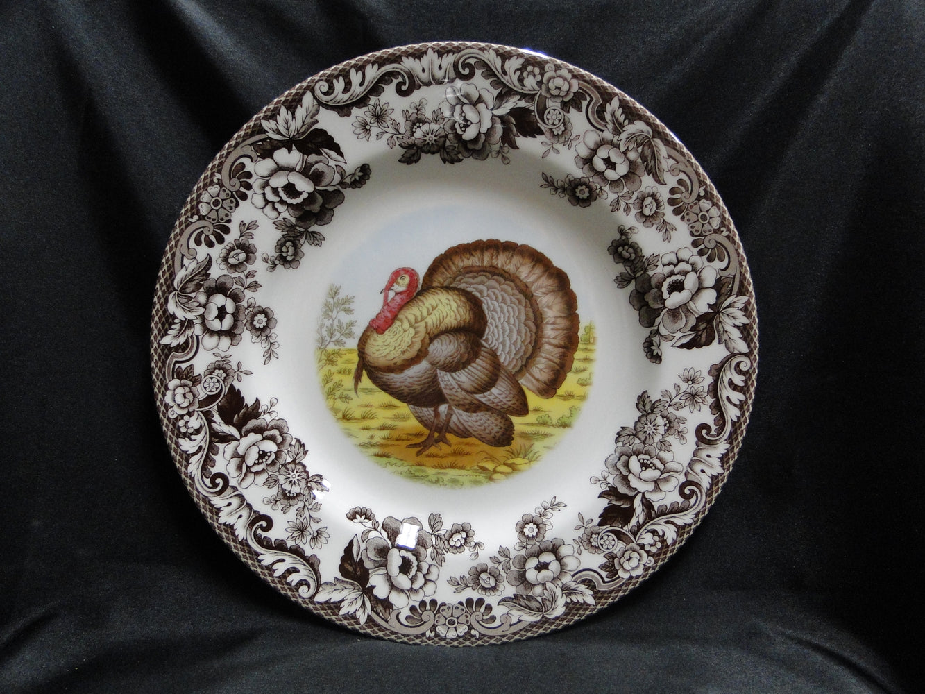 Spode Woodland Turkey Game Bird, England: NEW Dinner Plate (s), 10 1/2", Box