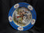 Beyer & Bock Hand Painted Scene, Blue Rim: Dinner Plate (s), 11”, Scene D