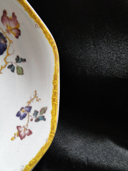 Wedgwood Devon Rose, Bird, Butterfly, Flowers: Cup & Saucer Set, 2 5/8", As Is