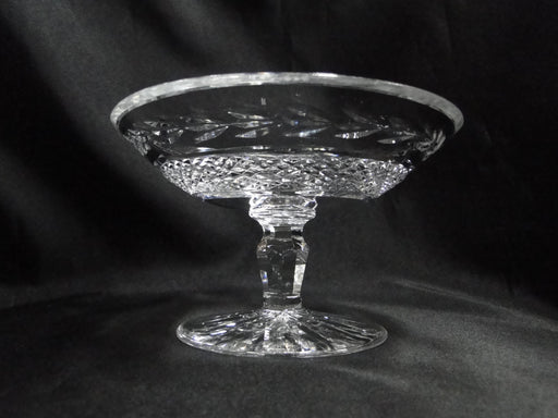 Waterford Crystal Glandore, Laurel & Criss Cross Cuts: Compote, 5 7/8", As Is