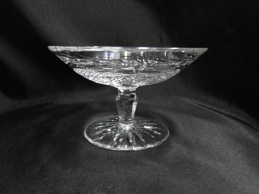 Waterford Crystal Glandore, Laurel & Criss Cross Cuts: Compote, 5 7/8", As Is