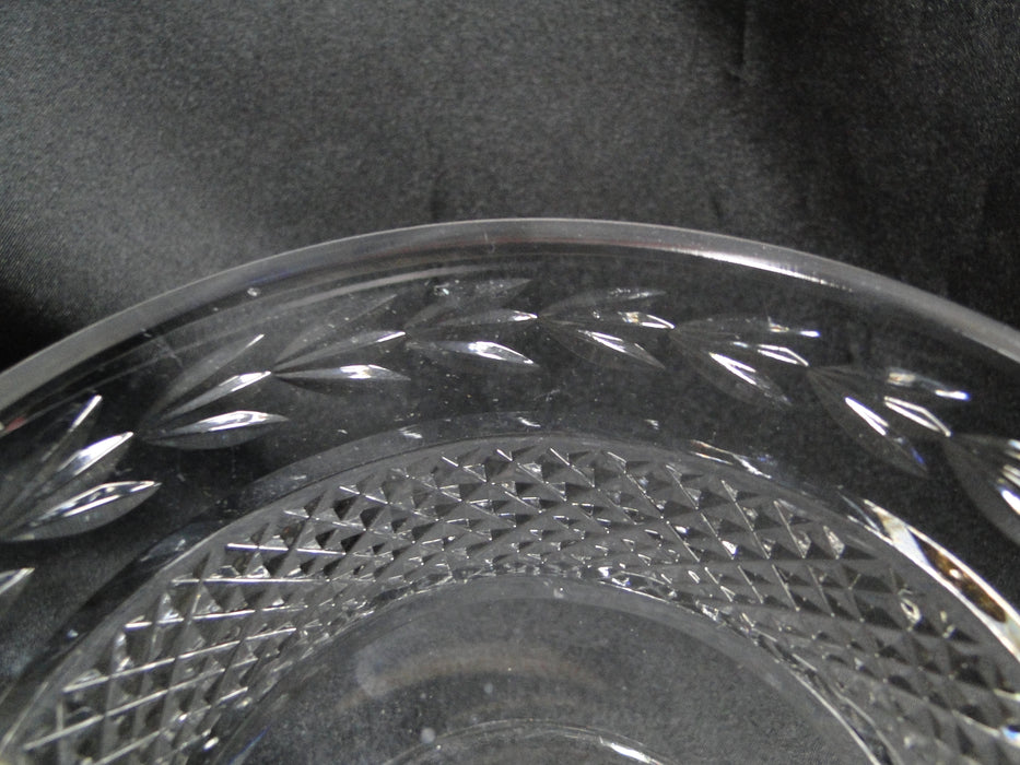 Waterford Crystal Glandore, Laurel & Criss Cross Cuts: Compote, 5 7/8", As Is
