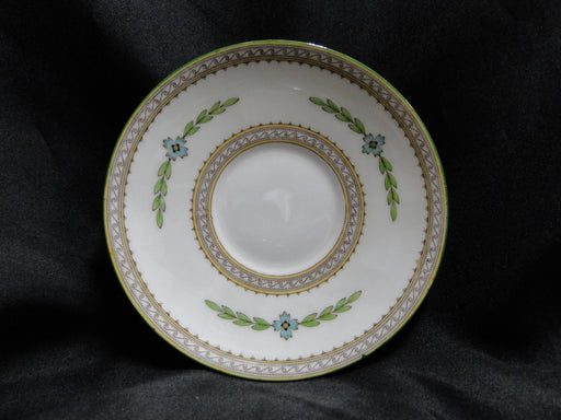 Minton Kent, Blue Flowers, Green Laurel: 5 5/8" Saucer Only, No Cup