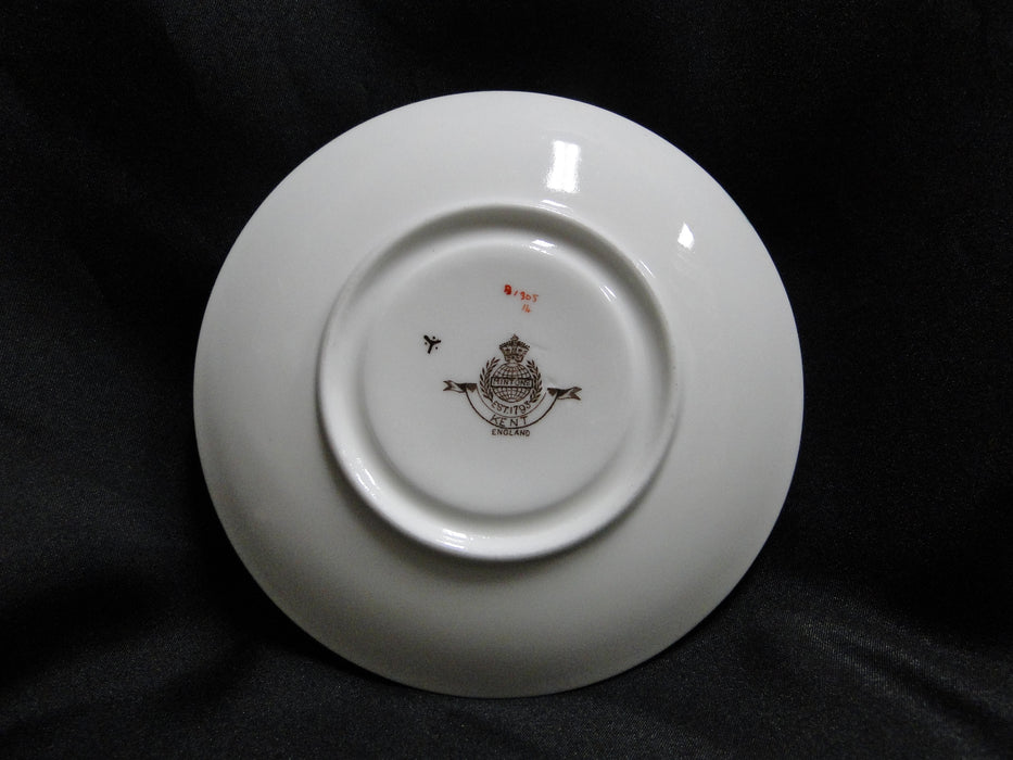 Minton Kent, Blue Flowers, Green Laurel: 5 5/8" Saucer Only, No Cup