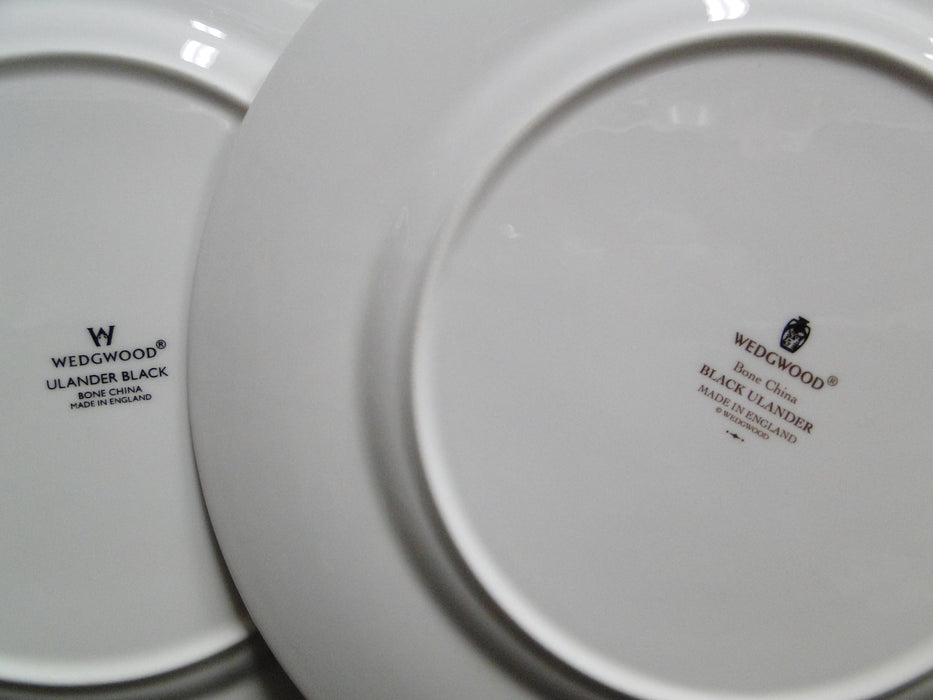 Wedgwood Ulander Black, Black Lines & Circles on Edge: Dinner Plate (s), 10 3/4"