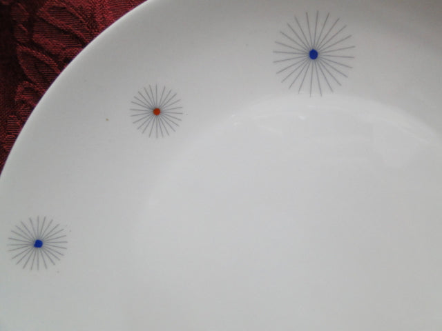 Seltmann 23615, Liane Shape, Multicolor Starbursts: Bread Plate (s), 6 1/8"